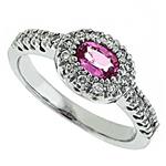 Prima Diamond And Pink Sapphire Ring