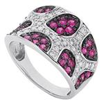 Prima Diamond And Pink Sapphire Ring