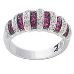 Prima Diamond And Pink Sapphire Ring