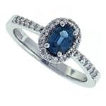 Prima Diamond And Sapphire Ring 