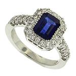 Prima Diamond And Sapphire Ring 