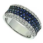 Prima Diamond And Sapphire Ring