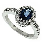 Prima Diamond And Sapphire Ring