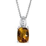 Prima Diamond & Citrine Pendant