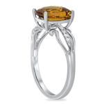 Diamond & Citrine Ring