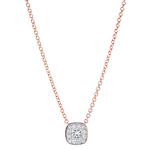 Prima Diamond Cluster Pendant With Chain