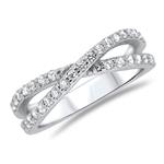 Prima Diamond Crossover Ring