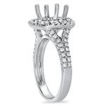 Diamond Cushion Halo Eng Ring