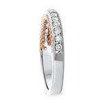 Diamond Engagement Band With Rope Desing