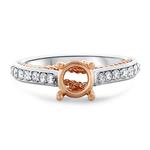 Diamond Engagement Band With Rope Desing