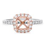 Prima Diamond Engagement Ring (1.00ct RG Head/WG Shank)