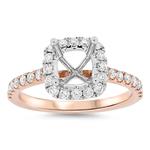 Prima Diamond Engagement Ring (1.00ct WG Head/RG Shank)