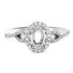 Prima Diamond Engagement Ring (7.5x5.5 Center)