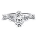 Prima Diamond Engagement Ring (7x3 Marquise Center)