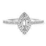 Prima Diamond Engagement Ring (7x3 Marquise Center)