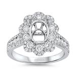 Prima Diamond Engagement Ring (7x9mm Center)