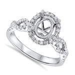 Prima Diamond Engagement Ring (8x6 Oval Center)