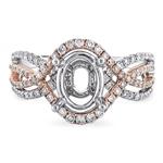 Prima Diamond Engagement Ring (9x7 Oval Center)