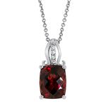 Prima Diamond & Garnet Pendant