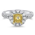 Prima Diamond Halo TT Eng Ring