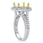 Diamond Halo TT P/C Eng Ring