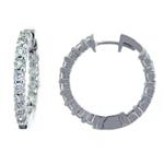 Prima Diamond Hoop Earrings