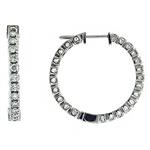 Prima Diamond Hoop Earrings