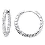 Prima Diamond Inside/Out Hoop Earrings