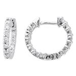 Prima Diamond Inside/Out Hoop Earrings