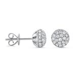 Prima Diamond Large Dome Stud Earrings