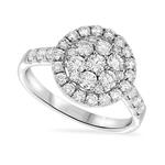 Prima Diamond Large Round Cluster Ring