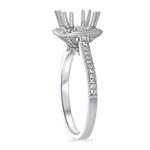 Diamond Millgrain Halo Eng Ring