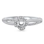 Prima Diamond Mini Fower Engagement Ring