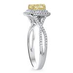 Diamond Princess Cut Double Halo Engagement Ring