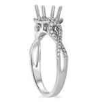 Diamond Rnd Halo Infinity Shank Eng Ring