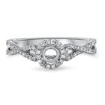 Prima Diamond Rnd Halo Infinity Shank Eng Ring