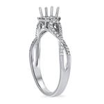 Diamond Rnd Halo Infinity Shank Eng Ring