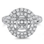 Prima Diamond Round Double Halo Eng Ring