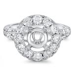 Prima Diamond Round Halo Eng Ring