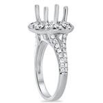 Diamond Round Halo Eng Ring