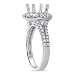 Diamond Round Halo Eng Ring