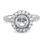 Prima Diamond Round Halo Eng Ring