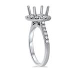 Diamond Round Halo Eng Ring