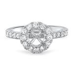 Prima Diamond Round Halo Eng Ring