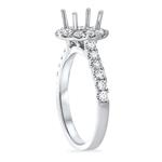 Diamond Round Halo Eng Ring