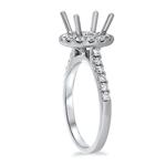 Diamond Round Halo Eng Ring