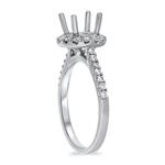 Diamond Round Halo Eng Ring