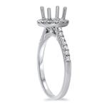 Diamond Round Halo Eng Ring