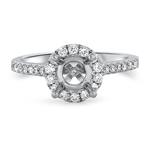 Prima Diamond Round Halo Eng Ring