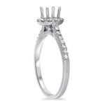 Diamond Round Halo Eng Ring